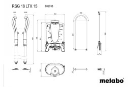 Akumulatorowy opryskiwacz plecakowy Metabo RSG 18 LTX 15 (602038850)
