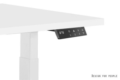 Biurko/Stolik z regulowaną wysokością UNIQUE ACTIVE I 14-C103W-G-140-YZ-13 szary stelaż i blat, 140X70 cm