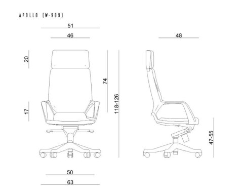 Fotel biurowy Apollo BL401 magenta/biały