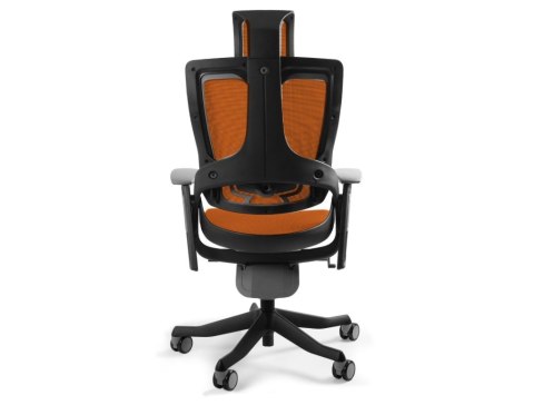 Fotel biurowy Wau 2 NW45 siatka mandarin/czarny