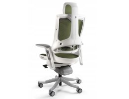 Fotel biurowy Wau 2 NW46 siatka olive/biały