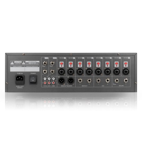 DNA Professional RM12 FX - mikser analogowy z Bluetooth DSP EQ MP3 zasilaniem Phantom, 12 kanałów