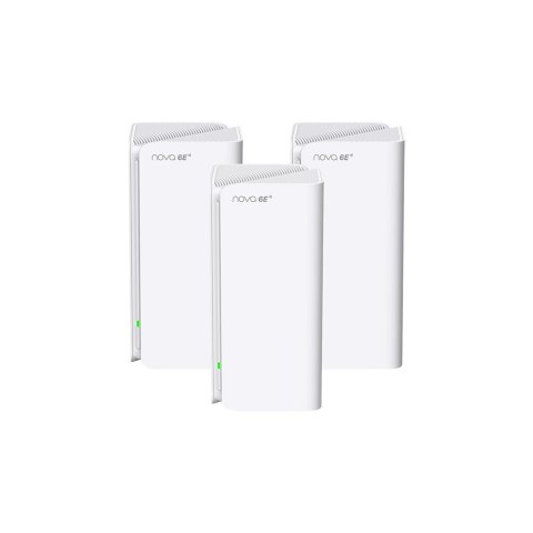Tenda MX21 Pro(3-pack) Trójpasmowy (2,4 GHz / 5 GHz / 6 GHz) Wi-Fi 6 (802.11ax) Biały Wewnętrzne