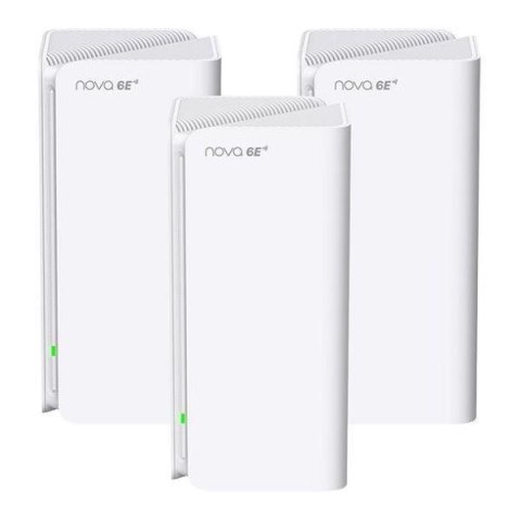 Tenda MX21 Pro(3-pack) Trójpasmowy (2,4 GHz / 5 GHz / 6 GHz) Wi-Fi 6 (802.11ax) Biały Wewnętrzne