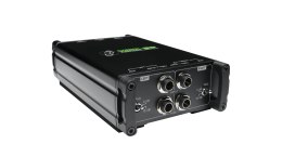Pasywna skrzynka bezpośrednia Mackie MDB-2P na gitarę basową, pianino cyfrowe, gitarę, syntezator, czarna, 20-20000 Hz, 140000 O