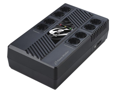 PowerWalker VI 800 MS FR Technologia line-interactive 800 VA 480 W 8 x gniazdo sieciowe