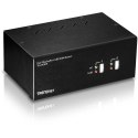 2-portowy przełącznik DisplayPort TRENDnet KVM z koncentratorem audio USB 2.0