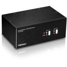 2-portowy przełącznik DisplayPort TRENDnet KVM z koncentratorem audio USB 2.0