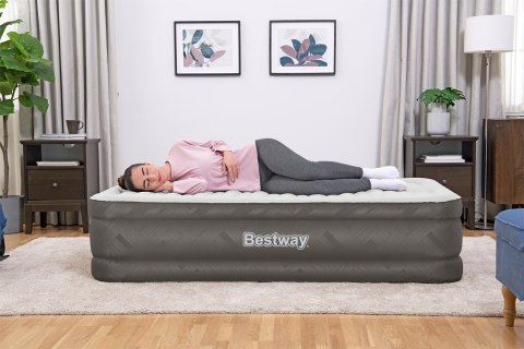 Bestway 69048 / 23 dmuchany materac Pojedynczy materac Szary, Biały Unisex