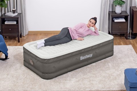 Bestway 69048 / 23 dmuchany materac Pojedynczy materac Szary, Biały Unisex