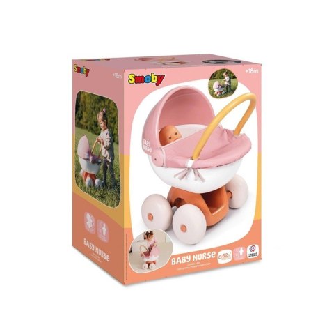 SMOBY Baby Nurse wózek z plast.daszkiem 220395