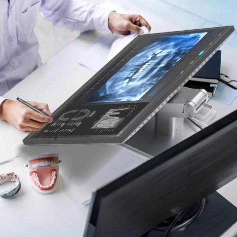 ALOGIC Clarity Fold Touch monitor komputerowy 68,6 cm (27") 3840 x 2160 px 4K Ultra HD Ekran dotykowy Czarny, Srebrny