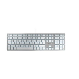 CHERRY KC 6000C FOR MAC klawiatura Uniwersalne USB QWERTZ Niemiecki Srebrny
