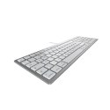 CHERRY KC 6000C FOR MAC klawiatura Uniwersalne USB QWERTZ Niemiecki Srebrny