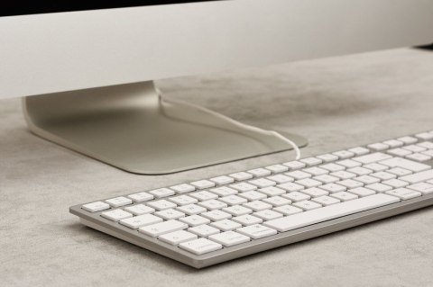 CHERRY KC 6000C FOR MAC klawiatura Uniwersalne USB QWERTZ Niemiecki Srebrny