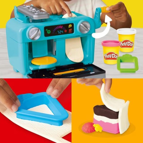 Play-Doh Super Slice Cake Play Kitchen Set Zestaw do zabawy z modeliny 624 g Wielobarwny