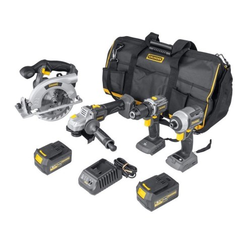 TOOL SET 4 TOOLS 2X4AH 18V