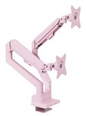 Arozzi AZ-ALZARE-NEO-DUO-PNK uchwyt / stojak do monitorów 81,3 cm (32") Biurko Różowy