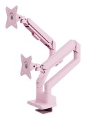 Arozzi AZ-ALZARE-NEO-DUO-PNK uchwyt / stojak do monitorów 81,3 cm (32") Biurko Różowy