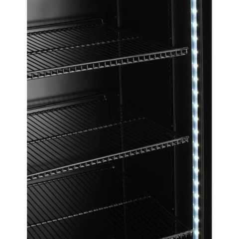 Lodówka chłodziarka barowa 2-drzwiowa z podświetlanym panelem 512 l 510 W