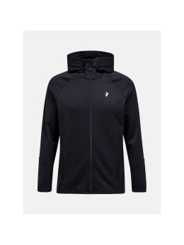 Bluza rozpinana Peak Performance Rider Essentials Zip Hood - black/black rozmiar: m