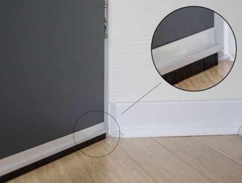 DeLOCK Pasek fiszbinowy 40mm z prosty profilem aluminiowym - długość 1 m