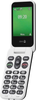 Doro Leva E22 7,11 cm (2.8") 127,8 g Czarny, Biały Telefon funkcjonalny