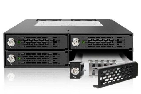 Płyta montażowa IcyDock 4x6,3cm SATAI-III/SAS w 1x5,25" HDD/SSD