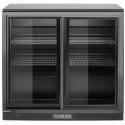 Lodówka chłodziarka barowa z 2 drzwiami suwanymi LED 158 l 160 W 90x52x87 cm