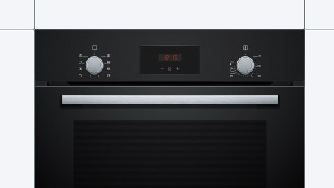 Piekarnik elektryczny BOSCH HBF153BB0 Serie 2 71 l | termoobieg | grill | EcoClean | czarny