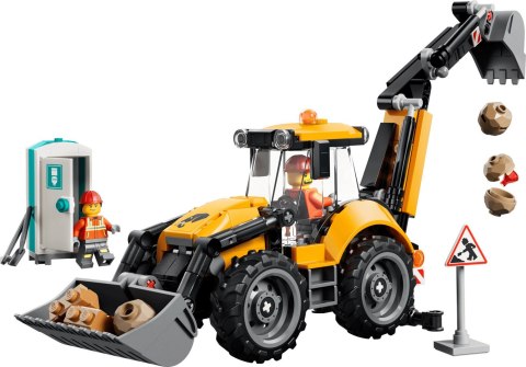 LEGO City 60480 - Żółta koparko-ładowarka