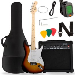 V-TONE EGA 39 SB gitara elektryczna 4/4 stratocast