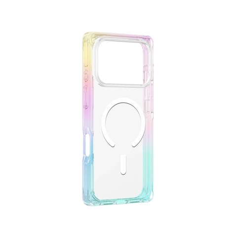 Etui pokrowiec na iPhone 17 Pro Omni MagSafe - przezroczyste-tęczowe