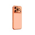 Szkło na obiektyw do iPhone 17 Pro / Pro Max AR Sapphire - pomarańczowa ramka