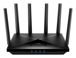 Cudy WR11000 router bezprzewodowy 2.5 Gigabit Ethernet Trójpasmowy (2,4 GHz / 5 GHz / 6 GHz) Czarny