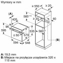 Piekarnik elektryczny BOSCH HBA572EM3 Serie 4 71 l | AirFry | pyroliza | termoobieg | czarny mat
