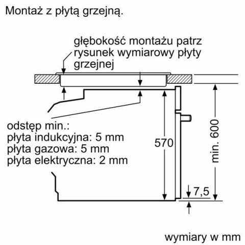 Piekarnik elektryczny BOSCH HBA572EM3 Serie 4 71 l | AirFry | pyroliza | termoobieg | czarny mat