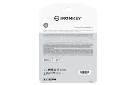 Kingston Technology IronKey Vault Privacy 50 pamięć USB 64 GB USB Typu-A 3.2 Gen 1 (3.1 Gen 1) Czarny, Niebieski