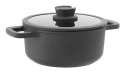 BergHOFF 3950593 garnel do zupy 4,4 l Czarny Aluminium, Szkło, Silikon