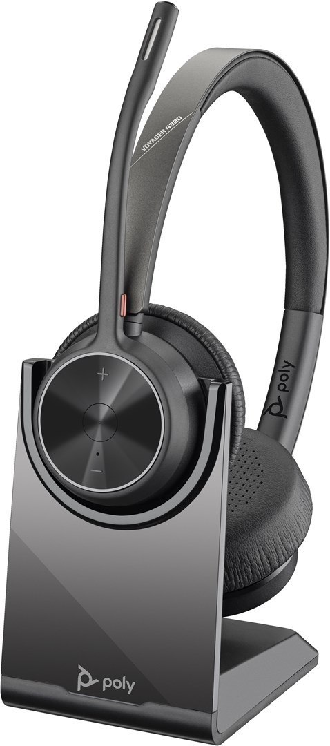 Słuchawki Poly Voyager 4320 USB-A Headset +BT700 dongle + podstawka ładująca 77Y99AA