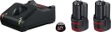 Bosch 1 600 A01 9RD bateria/ładowarka do elektronarzędzi Zestaw bateria i ładowarka