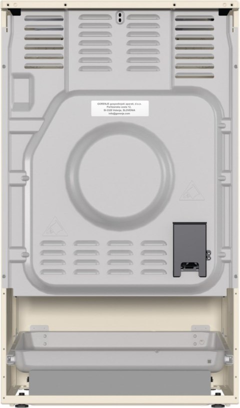 Kuchnia elektryczna GORENJE GECS5B70CLI Retro 50 cm | AirFry | funkcja Pizza | FrozenBake | kremowy