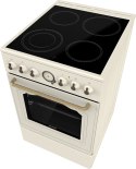 Kuchnia elektryczna GORENJE GECS5B70CLI Retro 50 cm | AirFry | funkcja Pizza | FrozenBake | kremowy
