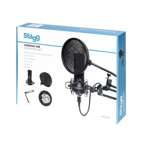 STAGG SUM45 Set - Mikrofon Pojemnościowy Usb