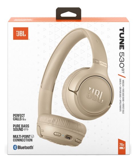 Słuchawki bezprzewodowe nauszne JBL Tune 530BT Beżowe