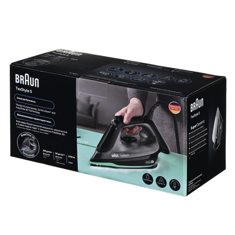 Żelazko parowe SI5277GR BRAUN czarno-zielone