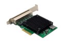 Karta sieciowa przewodowa Quad-RJ45 2.5GbE PCI Express 2.1 Chipset: RTL8125B+ASM1806