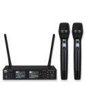 DNA XMIC 2 - Podwójny zestaw bezprzewodowy 2x mikrofon doręczny + odbiornik, pasmo UHF 518-542 MHz