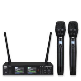 DNA XMIC 2 - Podwójny zestaw bezprzewodowy 2x mikrofon doręczny + odbiornik, pasmo UHF 518-542 MHz