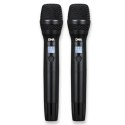 DNA XMIC 2 - Podwójny zestaw bezprzewodowy 2x mikrofon doręczny + odbiornik, pasmo UHF 518-542 MHz